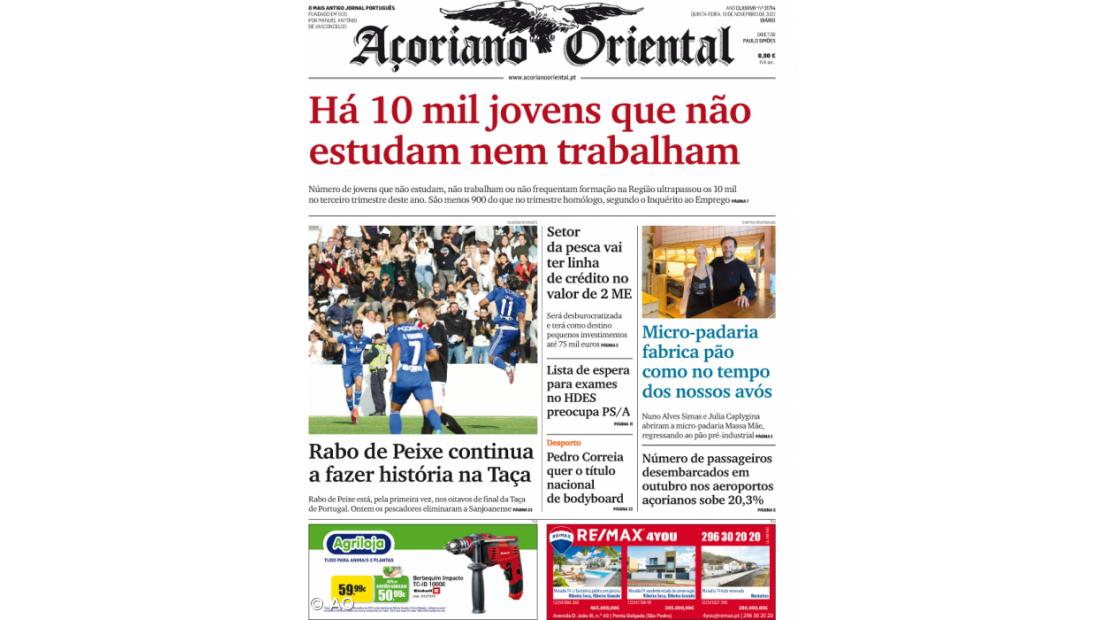 Há 10 mil jovens que não estudam nem trabalham