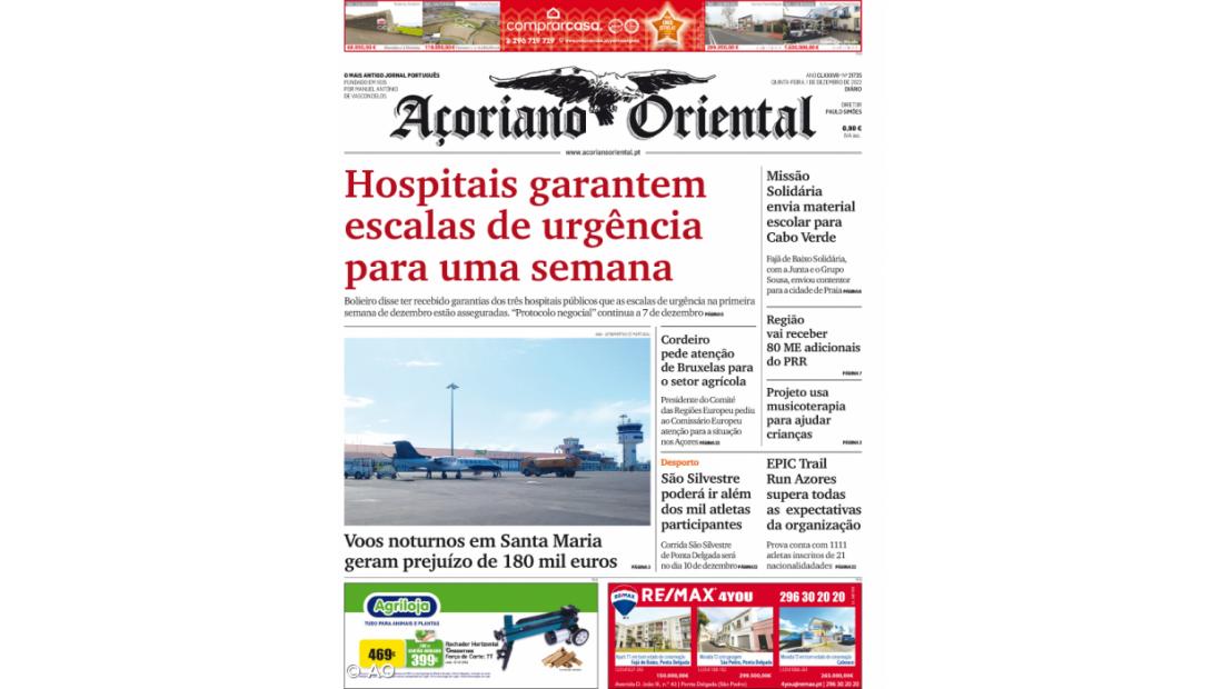 Hospitais garantem escalas de Urgência para uma semana