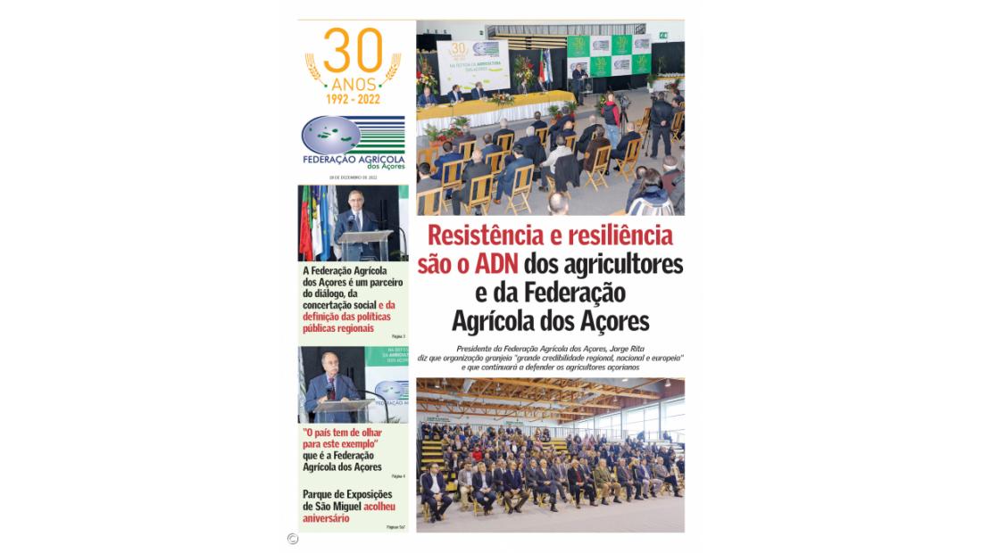 Resistência e resiliência são o ADN dos agricultores e da Federação Agrícola dos Açores