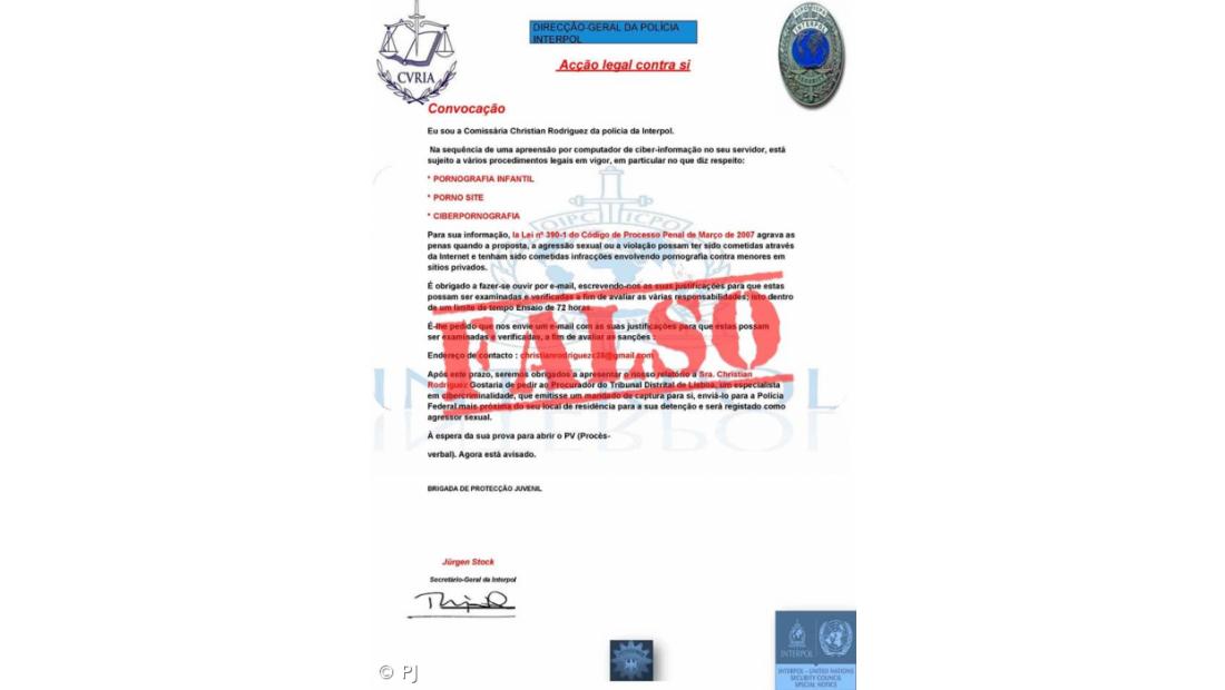 PJ alerta para mensagens fraudulentas – Imagem 4