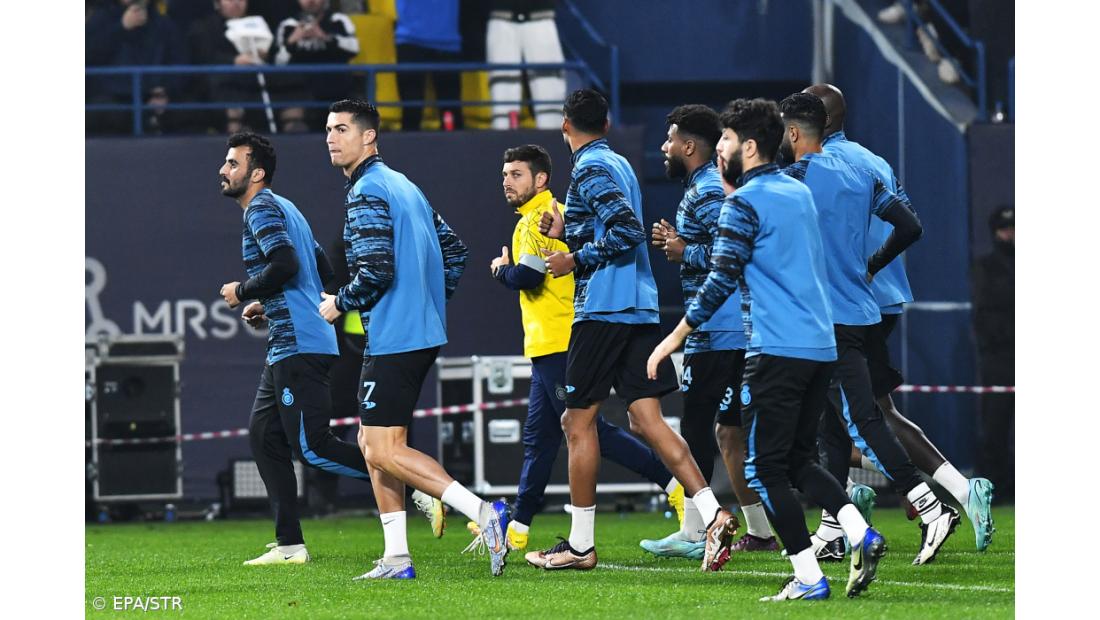 Jogo do Al Nassr, novo clube Cristiano Ronaldo, adiado devido à chuva intensa