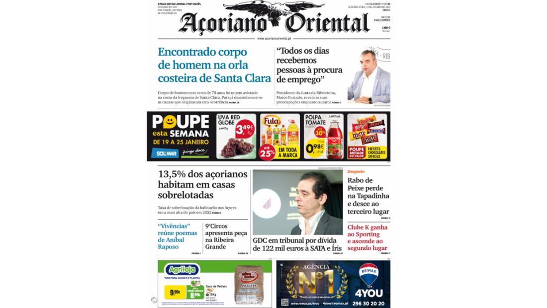 Encontrado corpo de homem na orla costeira de Santa Clara