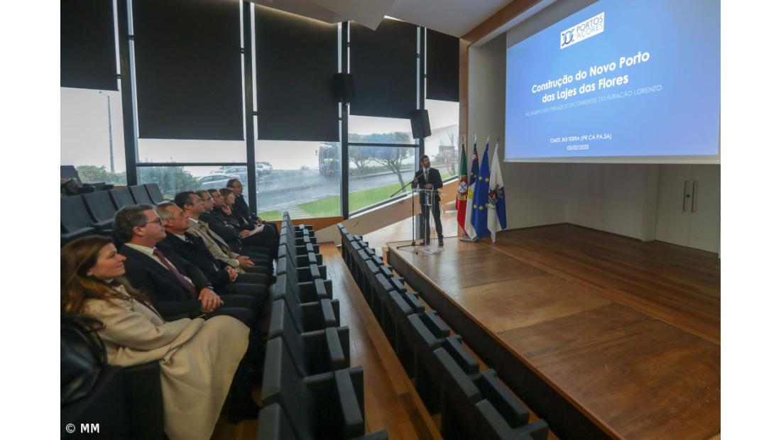 Investidos 36ME na reconstrução do porto das Lajes das Flores