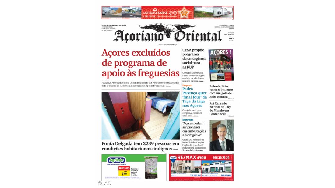 Açores excluídos de programa de apoio às freguesias