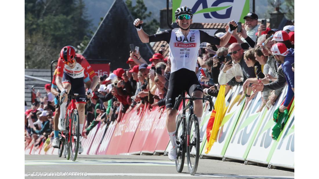 Pogacar vence Flèche Wallonne e já tem o ‘tríptico das Ardenas’ no palmarés