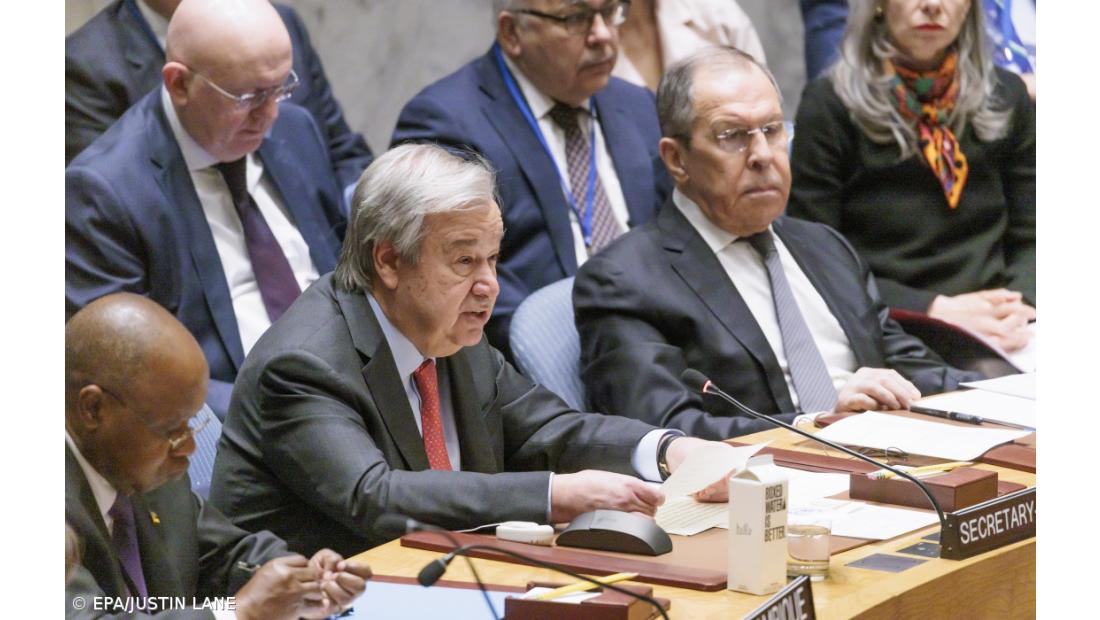 Guterres condena ataques russos "particularmente chocantes" contra cidades