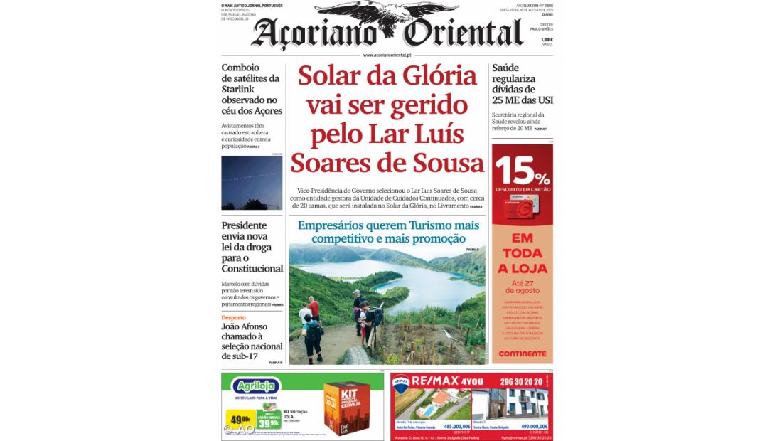 Solar da Glória vai ser gerido pelo Lar Luís Soares de Sousa