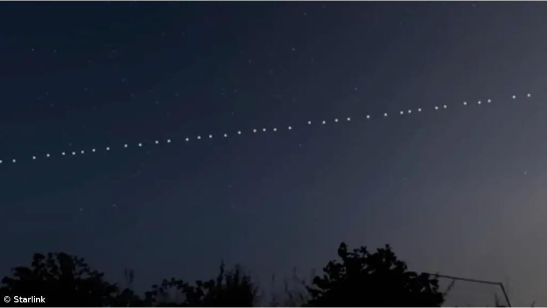 Luzes no céu? Não se assuste, é o comboio de satélites da Starlink