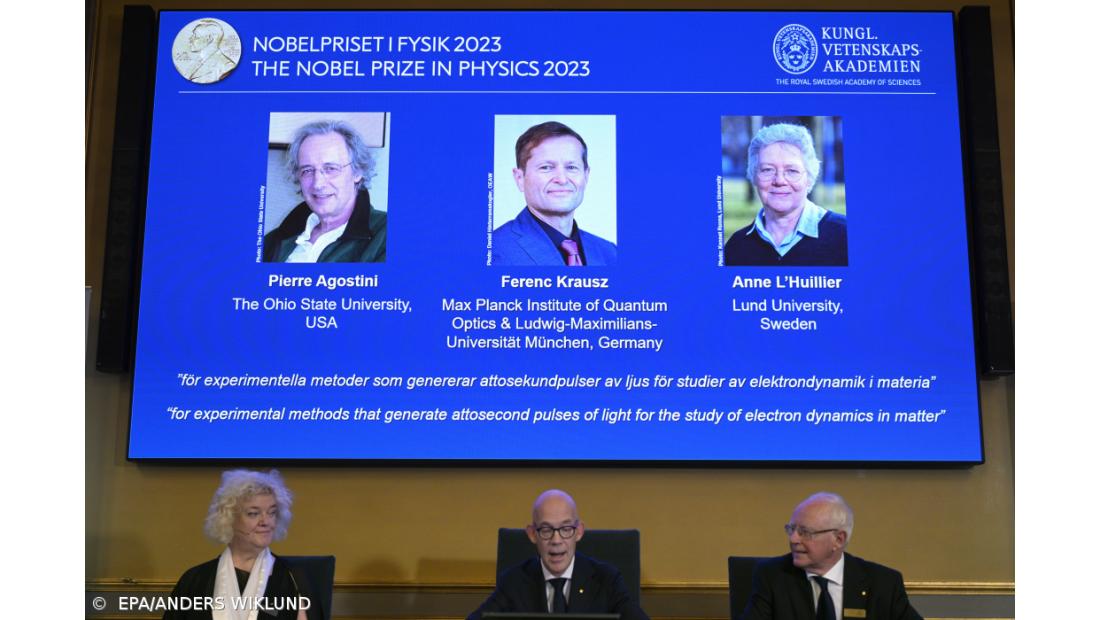 Nobel da Física atribuído a cientistas por usarem laser para estudar eletrões
