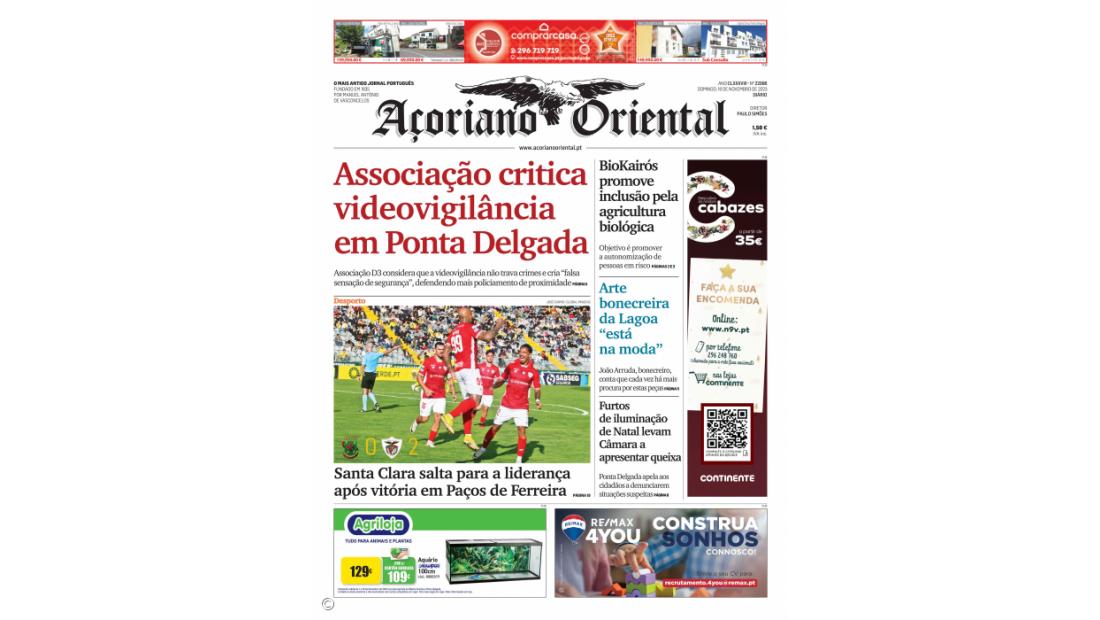 Associação critica videovigilância em Ponta Delgada