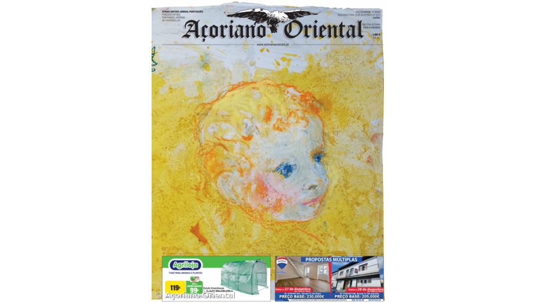 "Feliz Natal 2023" é a manchete do Açoriano Oriental