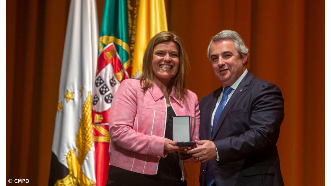 JCPD e Alexandra Barroso recebem medalha de Mérito