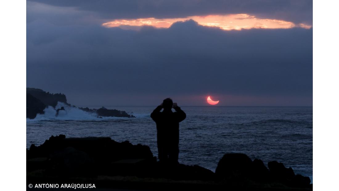 Eclipse solar parcial visto da ilha Terceira – Imagem 6