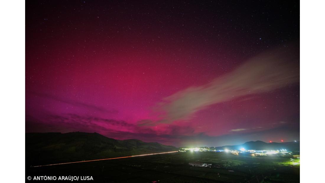 Aurora boreal visível nos céus dos Açores – Imagem 2