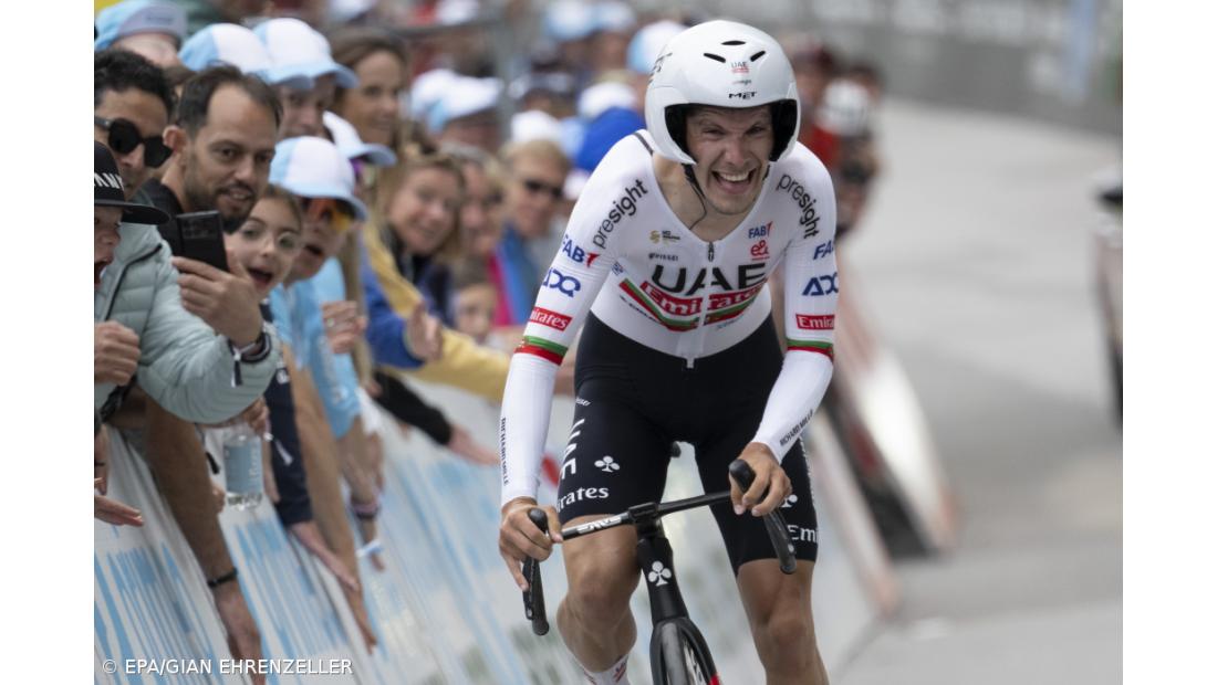 João Almeida vence contrarrelógio final da Volta à Suíça e termina em segundo