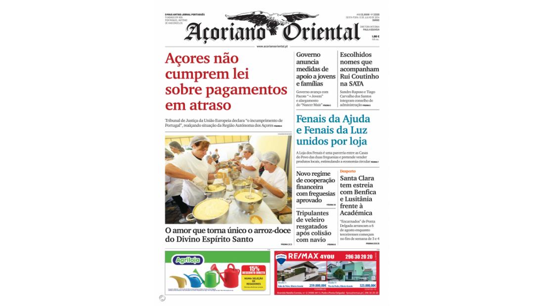 Açores não cumprem lei sobre pagamentos em atraso