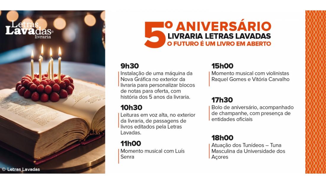 Letras Lavadas comemora cinco anos no dia 22 de julho