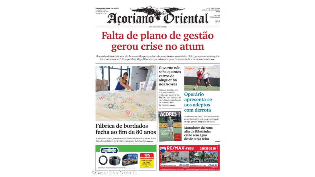 Capa AO 4 agosto 2024