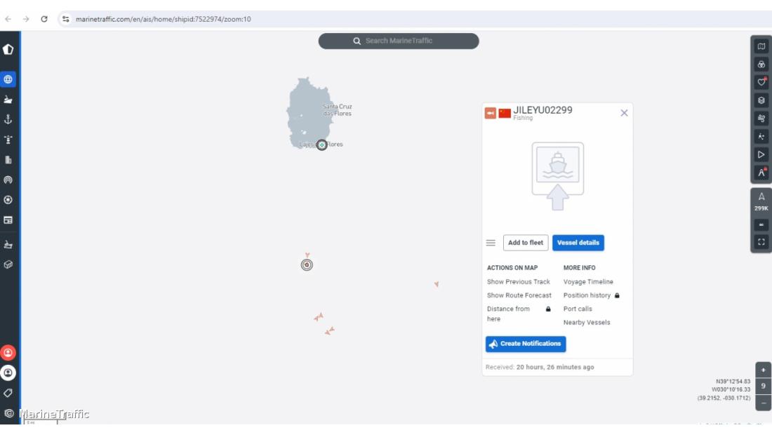 Governo açoriano justifica ação no falso alarme com alegados navios chineses