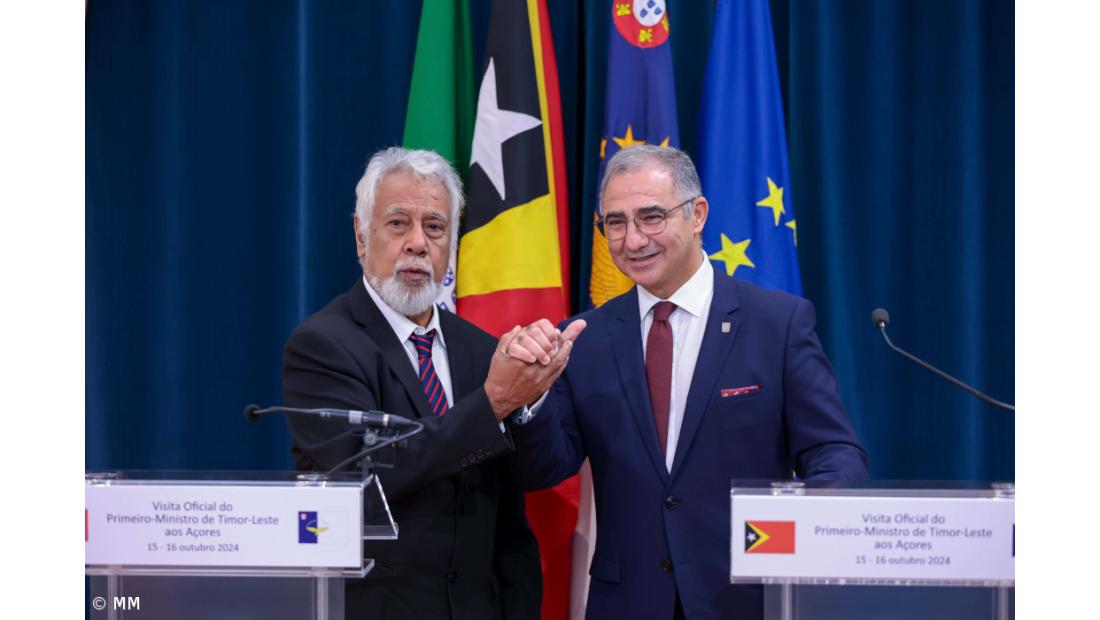 Açores e Timor-Leste vão assinar acordo de cooperação nas áreas do mar e formação