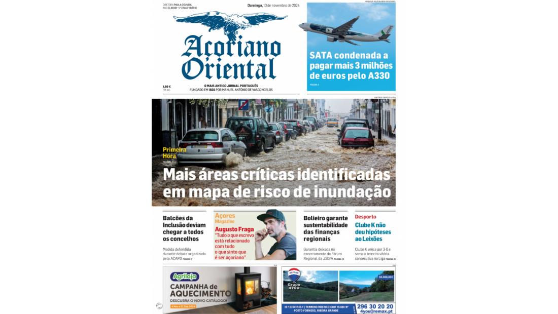 Mais áreas críticas identificadas em mapa de risco de inundação