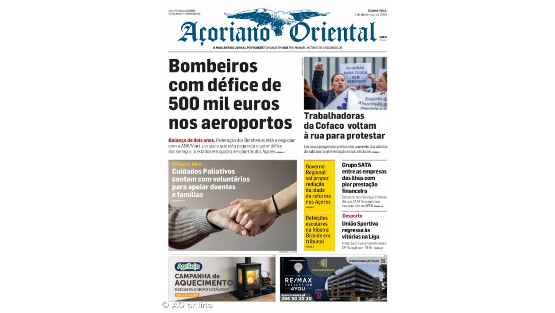 Bombeiros com défice de 500 mil euros nos aeroportos