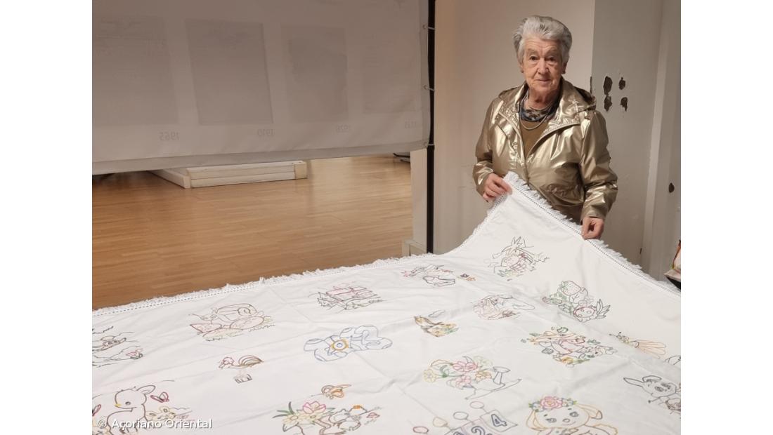 Desenhos para colorir publicados pelo Açoriano Oriental inspiram colcha bordada