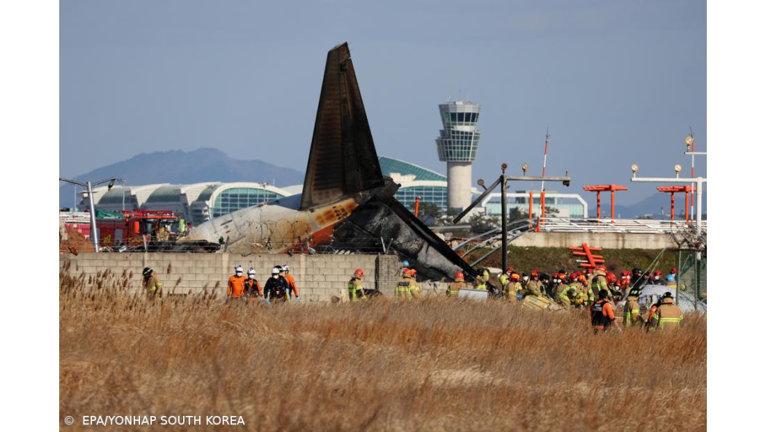 Dois sobreviventes e 179 mortos na queda do avião na Coreia do Sul