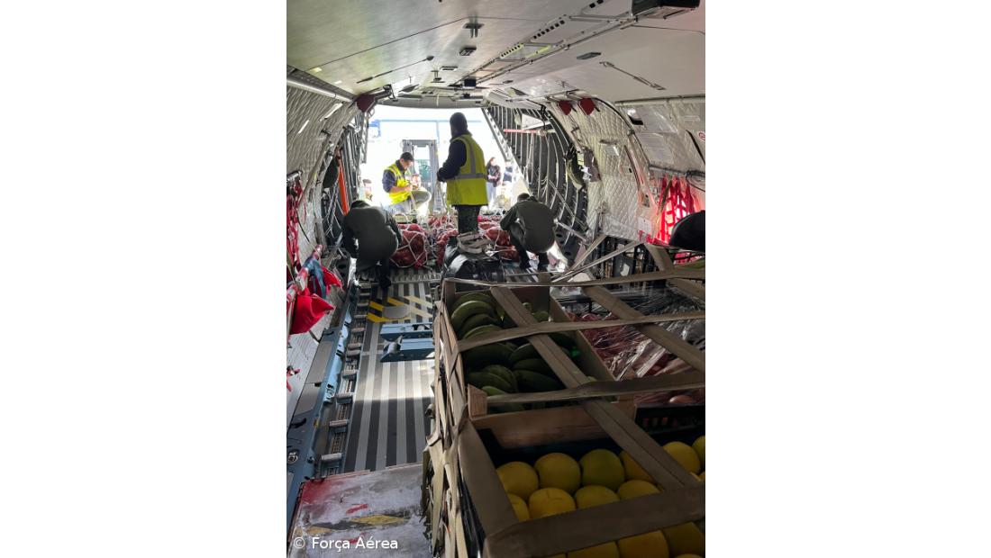 Força Aérea transportou bens de primeira necessidade para as Flores – Imagem 2