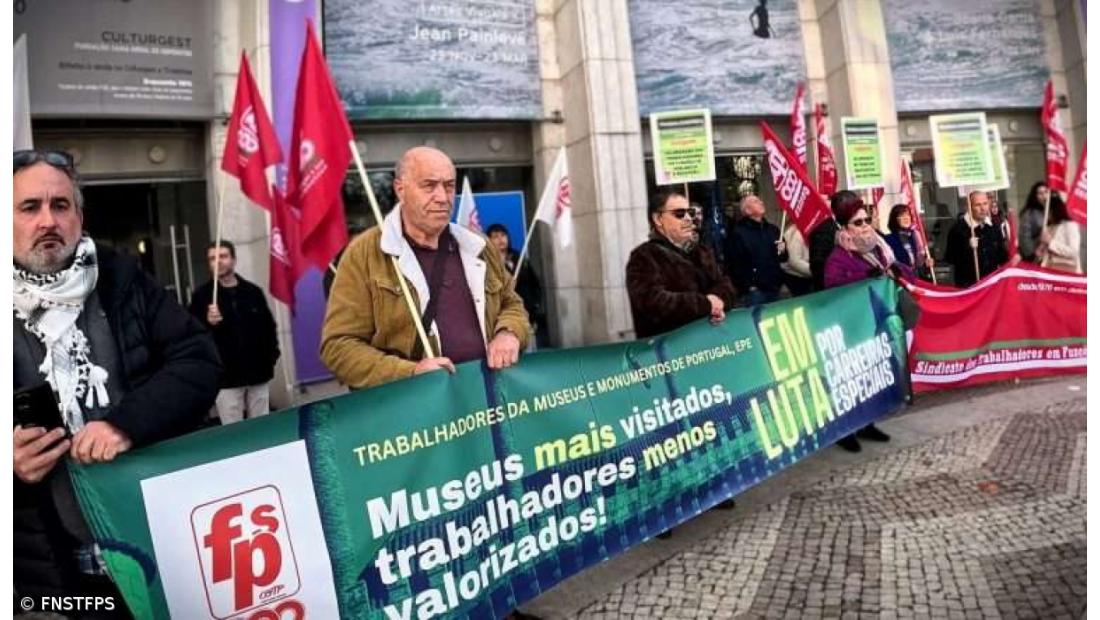 Trabalhadores de museus e monumentos nacionais em greve a partir de sexta-feira