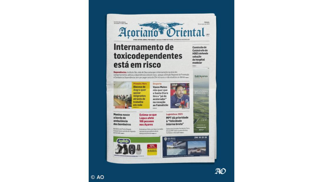 "Internamento de toxicodependentes está em risco" é a manchete do Açoriano Oriental