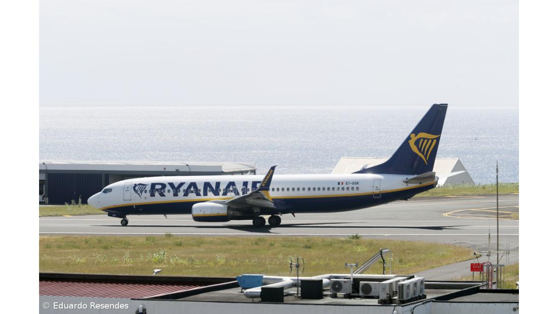 Ryanair termina operação para os Açores a partir de março