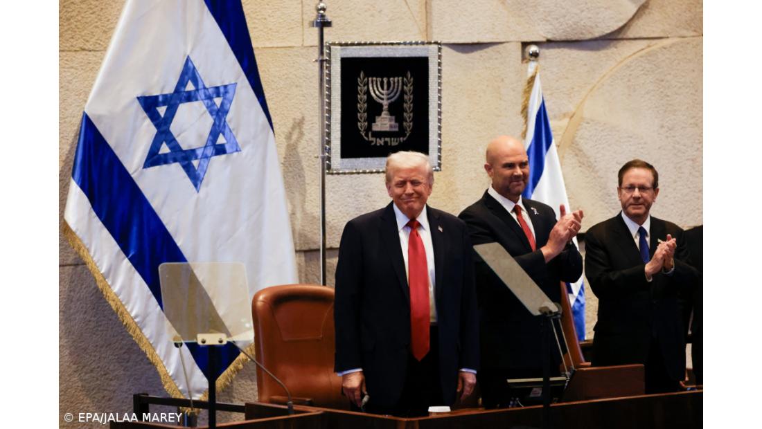 Trump pede paz sustentada e um perdão a Netanyahu