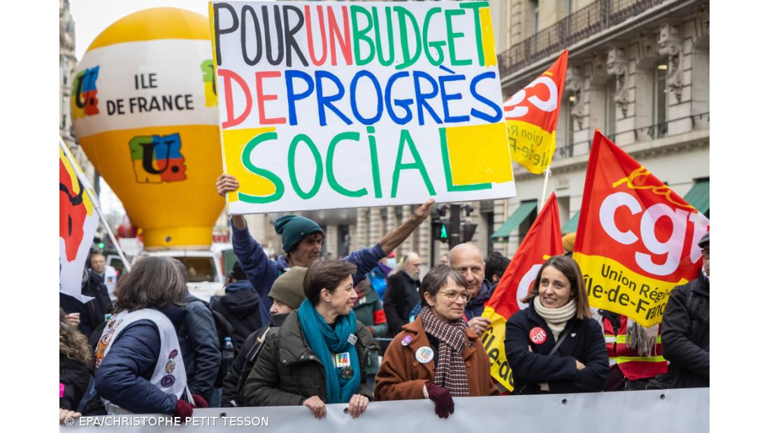 Greve contra austeridade enquanto Assembleia debate lei de orçamento