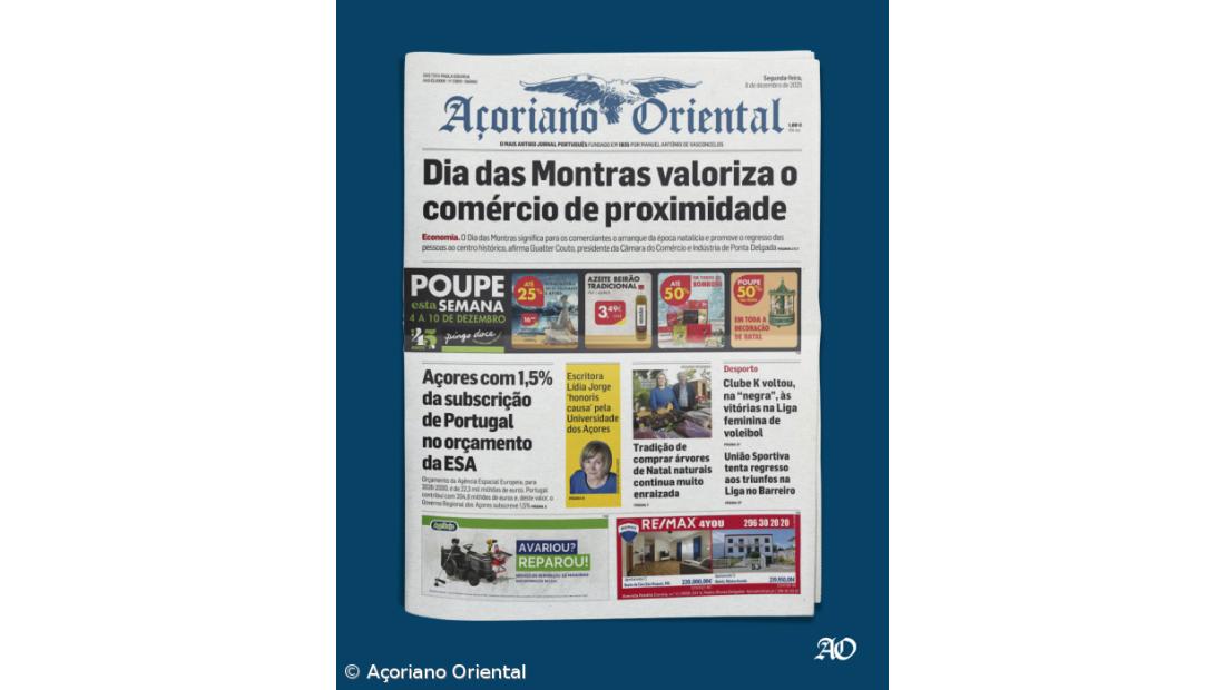 "Dia das Montras valoriza o comércio de proximidade" é a manchete de hoje