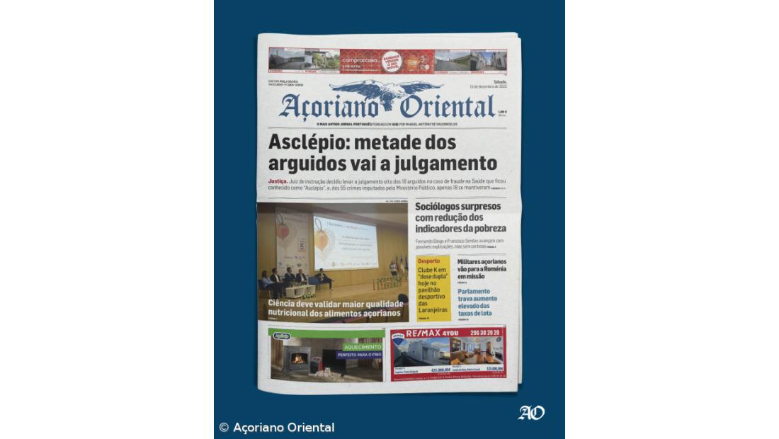 “Asclépio: metade dos arguidos vai a julgamento” é a manchete de hoje