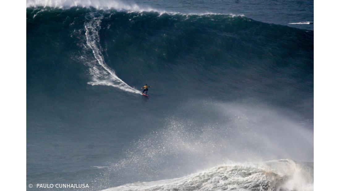 "A Nazaré mostrou os seus dentes"