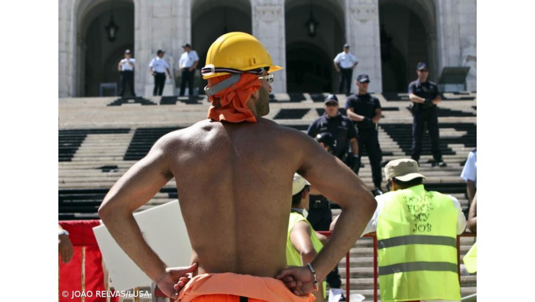 Estivadores terminaram protesto de forma pacífica
