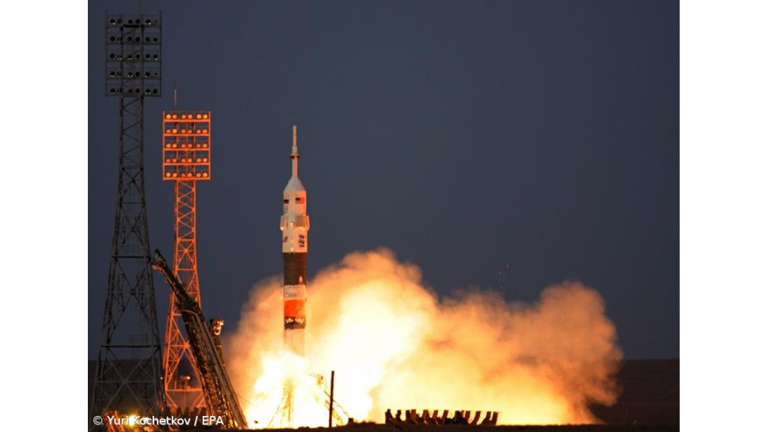Foguetão russo partiu rumo ao espaço 