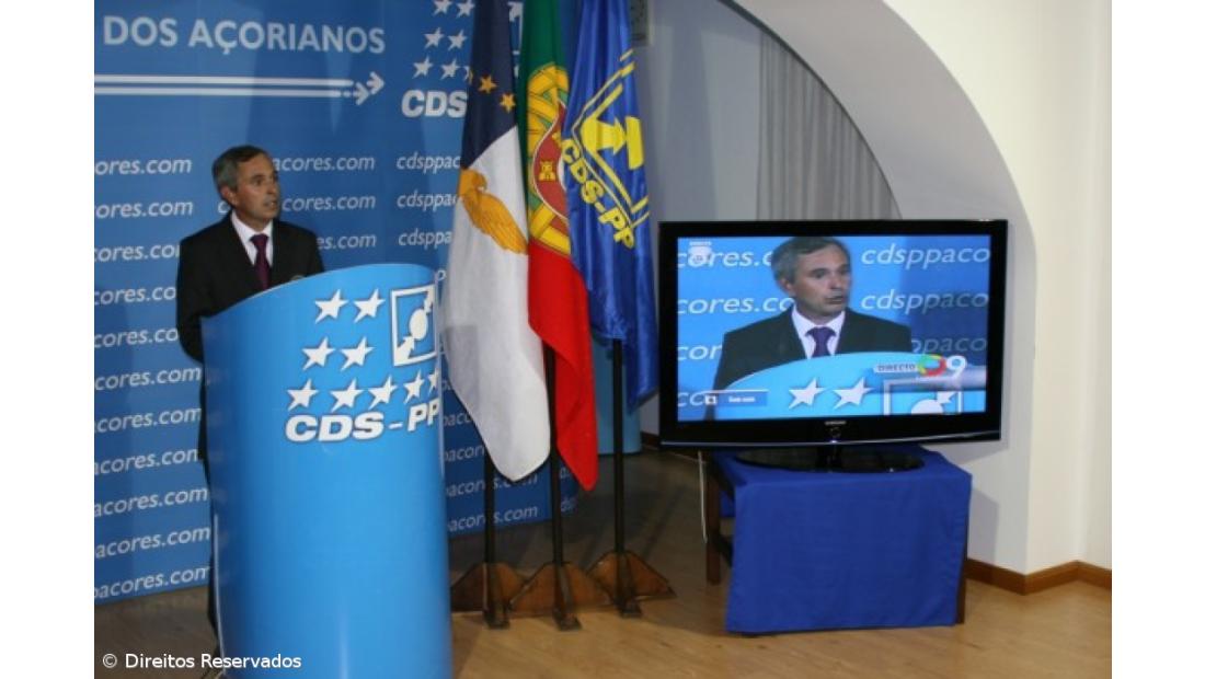 CDS-PP "completamente de acordo" com remodelação no Governo dos Açores 