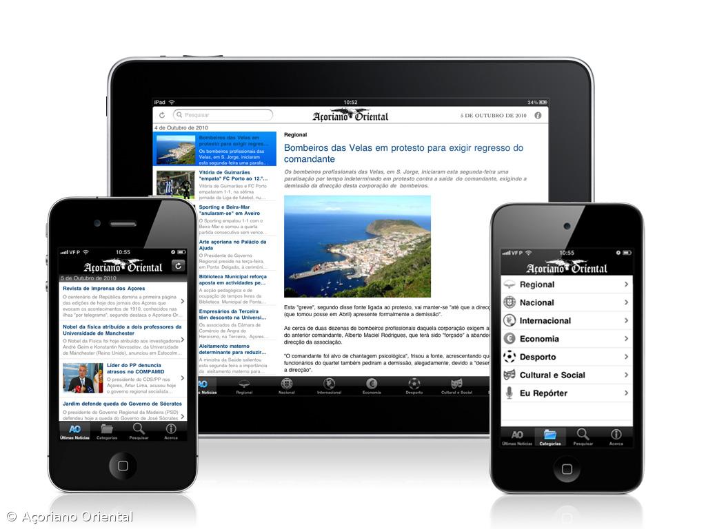 Açoriano Oriental já pode ser lido nos dispositivos móveis da Apple – Imagem 1