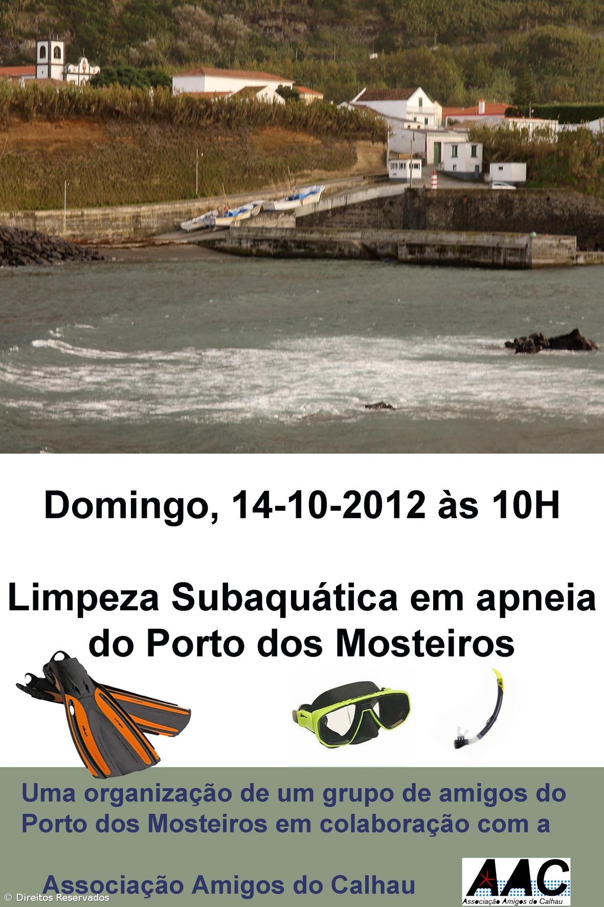 Ação de limpeza subaquática do Porto dos Mosteiros – Imagem 1