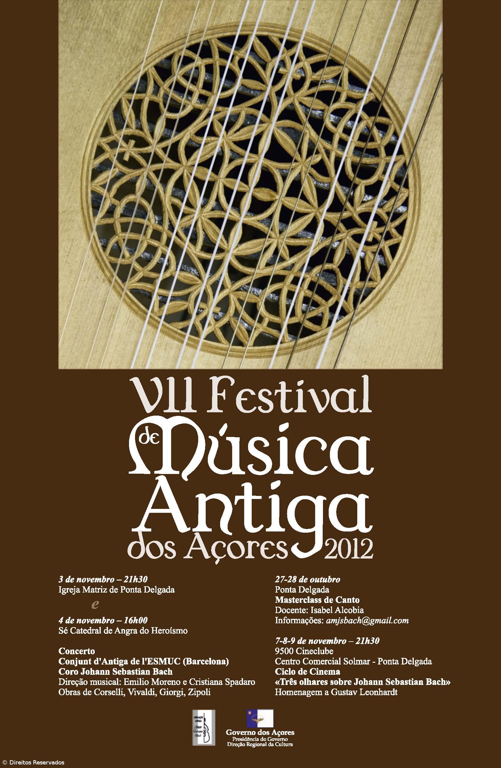 Festival de Música Antiga dos Açores em Ponta Delgada e Angra do Heroísmo – Imagem 1