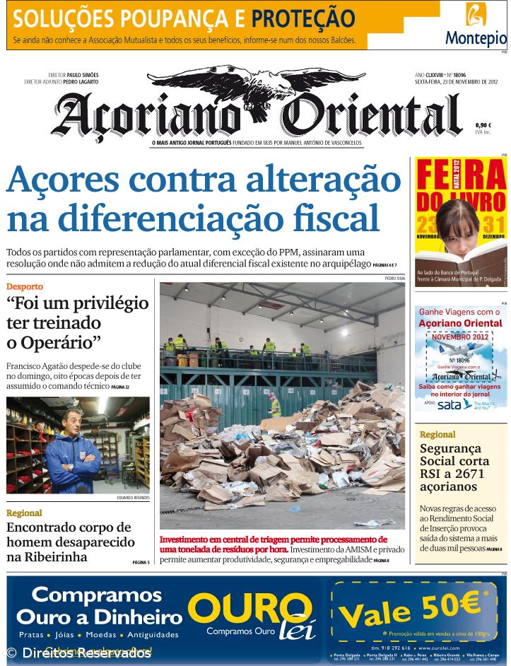 Açores contra alteração na diferenciação fiscal – Imagem 1