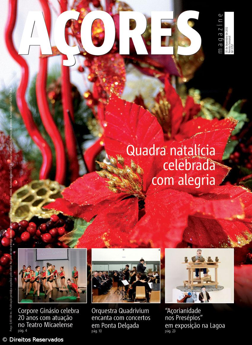 "Quadra natalícia celebrada com alegria" é a manchete da Revista  Açores – Imagem 1