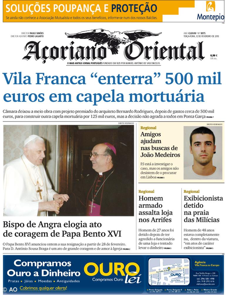 Vila Franca "enterra" 500 mil euros em capela mortuária – Imagem 1