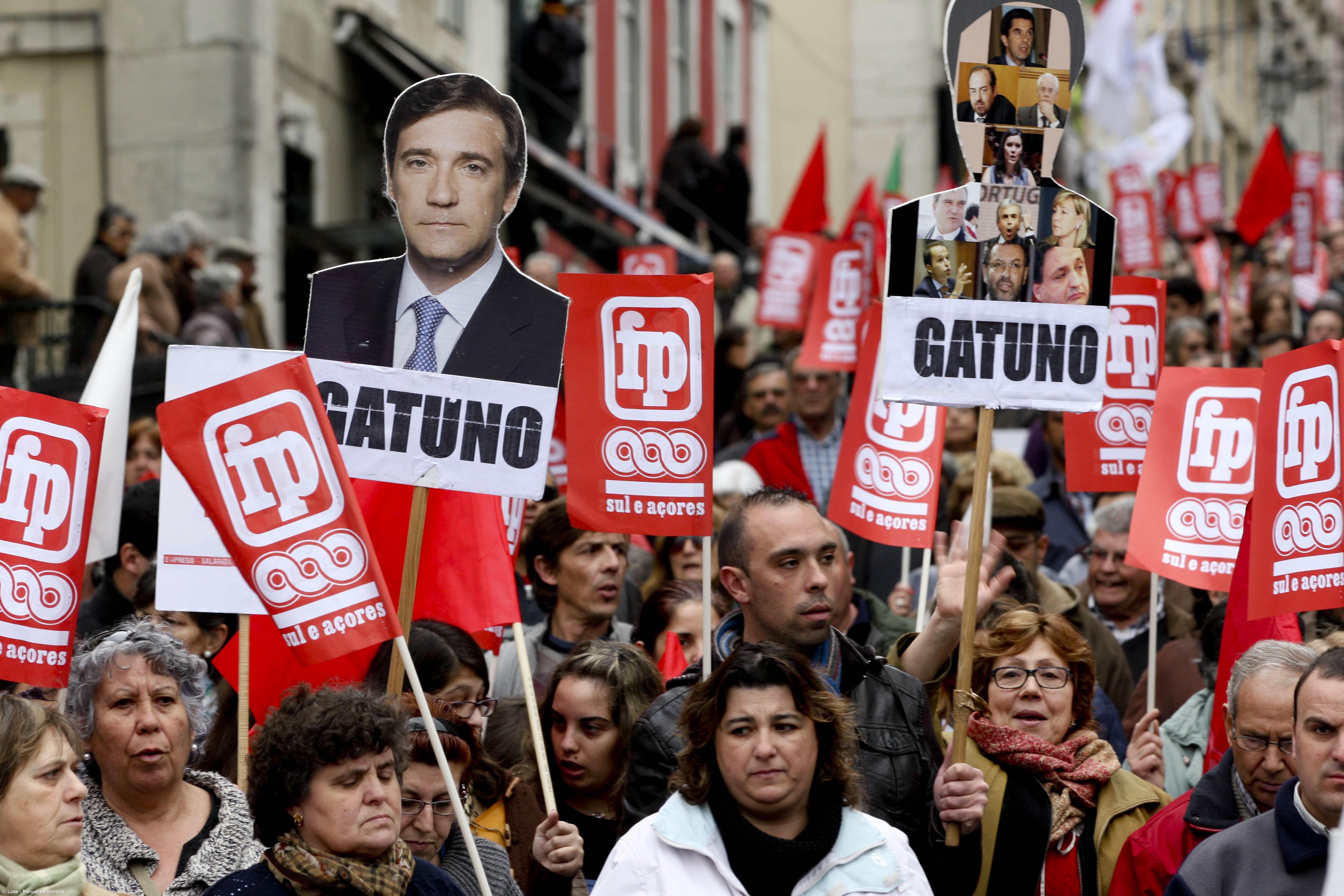 CGTP manifesta-se em frente à AR no dia da discussão do orçamento retificativo – Imagem 1