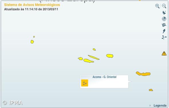 Alerta laranja de chuva forte para o grupo Oriental – Imagem 1