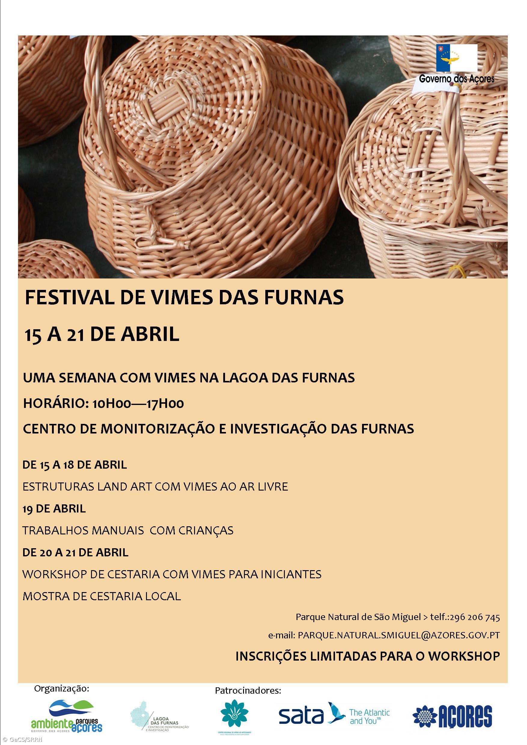 I Festival de Vimes das Furnas com estruturas LandArte e Workshop de Cestaria – Imagem 1