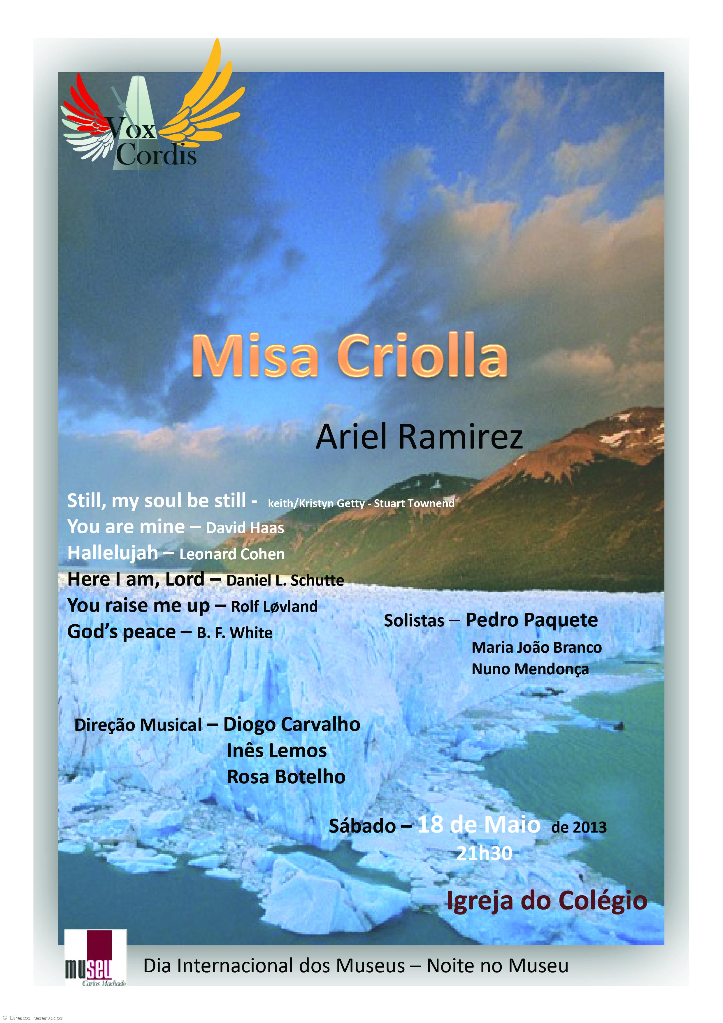 Vox Cordis interpreta Misa Criolla – Imagem 1